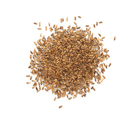Milk thistle seeds, silybum marianum grains, dry blessed milkthistle fruits, variegated thistle kernels