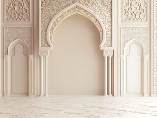 Obraz premium Elegant Islamic Architecture Interior Design