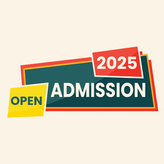 2025 admission open tag design