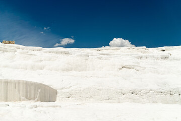 calcite clouds and blue deep sky