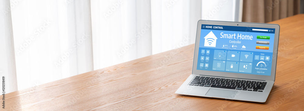 Poster smart home technology, centric remote control system with digital dashboard for air conditioning, sa
