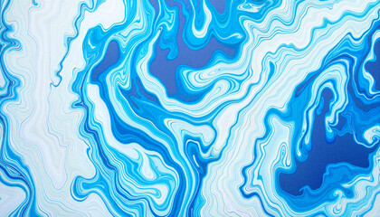 Abstract blue and white resin texture, artistic organic design