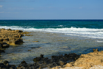 Rugged Shoreline with Clear Blue Water