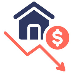 Obraz premium Price Down Icon