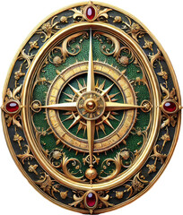 Naklejka premium Medieval Medallion Clipart Vector Illustration