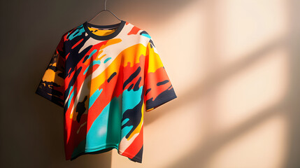 Obraz premium Vibrant and Contemporary Sports Jersey Design Symbolizing Energy and Empowerment