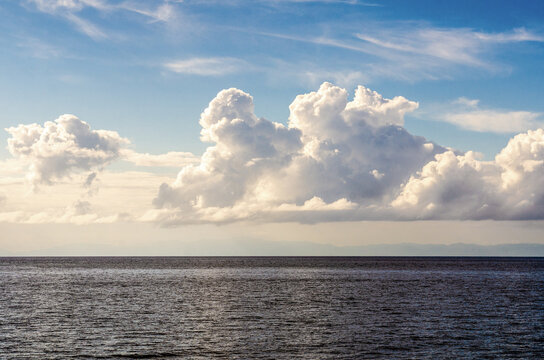 clouds over the sea