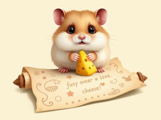 Adorable Hamster Character