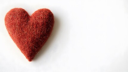 Fototapeta premium a high quality stock photograph of a single red heart symbol isolated on a white background