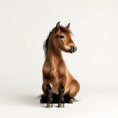 Obraz premium Playful portrait of a miniature horse