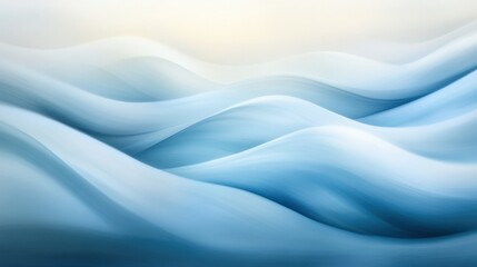 Obraz premium Serene abstract flowing curves in soft colors