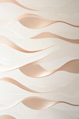 Elegant Rose Gold Wave Texture on Creamy Background for Sophisticated Wallpaper and Design Aesthetics