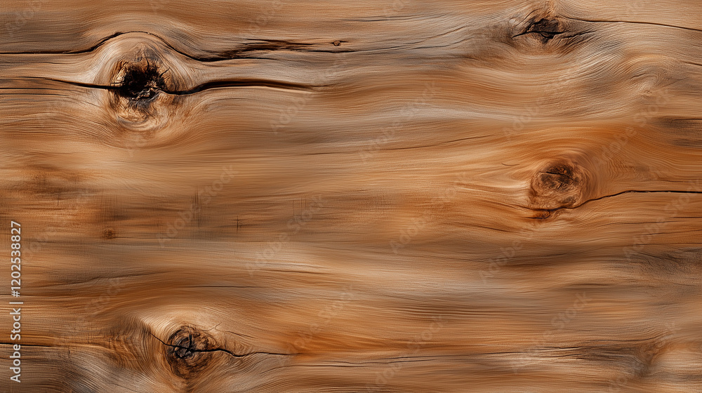 Poster a seamless pattern of finely textured wood planks, each displaying unique grain details and knots, c