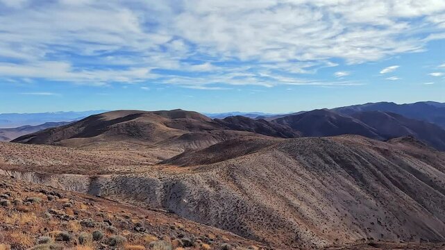 Beautiful view surrounding Dante's Point, one of the famous spot at Death Valley National Park, California, USA. Safe drive and off road trip around the recreation area. Great memory with your love