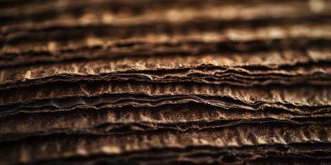 Textured brown cardboard surface with rustic appeal