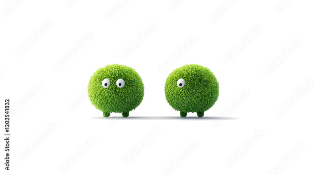 Poster green hops collection isolated on a clear background generative ai