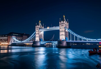 tower bridge at night