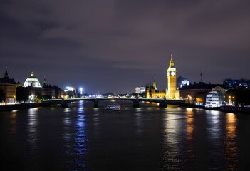 Fototapeta premium london skyline at dusk