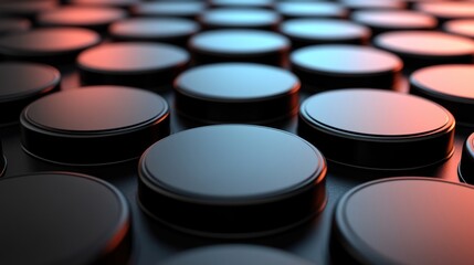 Abstract background of black cylindrical objects.