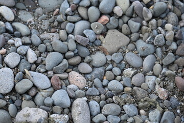 a sea ​​stones and pebbles