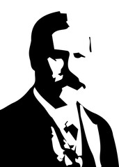 Middle Aged Man Portre Sketch