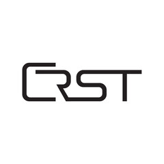 Obraz premium CRST typography logo design represents bold innovation and sleek professionalism, conveying a modern, professional brand identity corporate image editable vector.