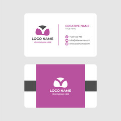 Creative Business Card Featuring Minimalist Vector Graphics