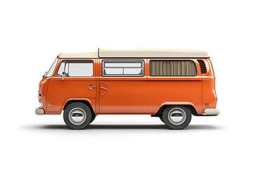 Van isolated on a white background