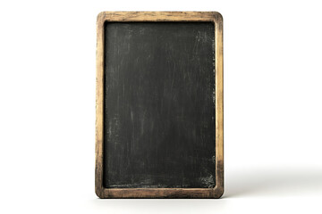 Fototapeta premium Vertical blank blackboard isolated on a white background