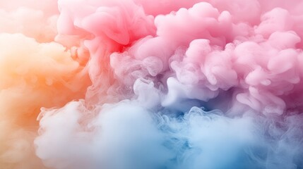 Fototapeta premium Abstract colorful smoke swirls.