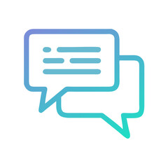 Fototapeta premium Speech Bubble Icon for Messaging and Communication