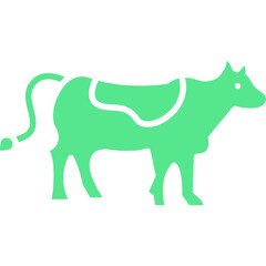 Cow icon single vector illustration