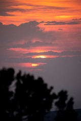 Naklejka premium Sunset