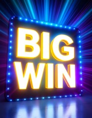 BIG WIN in Casino with Light Effects