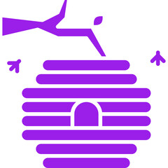 Hive icon single vector illustration
