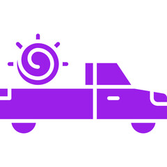 Pickup Truck icon single vector illustration