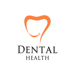 Dental health logo design represents oral care and hygiene, conveying a modern, professional brand identity corporate image editable vector.
