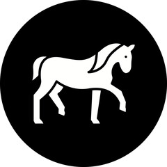 Horse icon single vector illustration