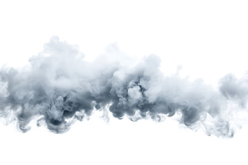 Naklejka premium White smoke isolated on a white background