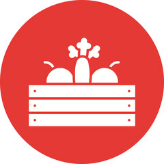 Harvested Vegetable icon single vector illustration