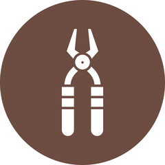 Pliers icon single vector illustration