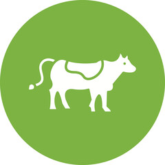 Cow icon single vector illustration