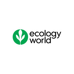 Ecology logo design represents sustainability and a balanced environment, conveying a modern, professional brand identity corporate image editable vector.