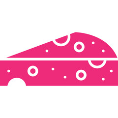 Cheese icon single vector illustration