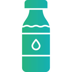 Milk Bottle icon single vector illustration