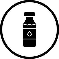 Milk Bottle icon single vector illustration