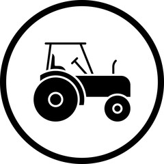 Tractor icon single vector illustration