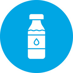 Milk Bottle icon single vector illustration
