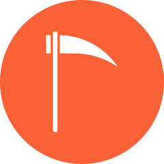 Scythe icon single vector illustration