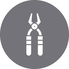 Pliers icon single vector illustration